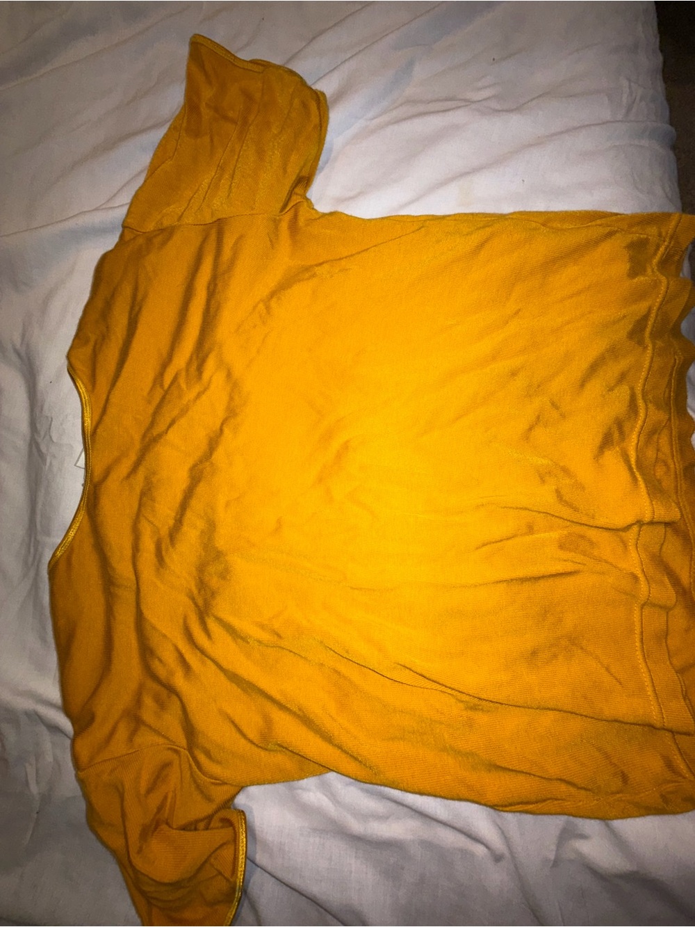 Women’s Short Sleeve Crewneck Tee in Mustard Yellow